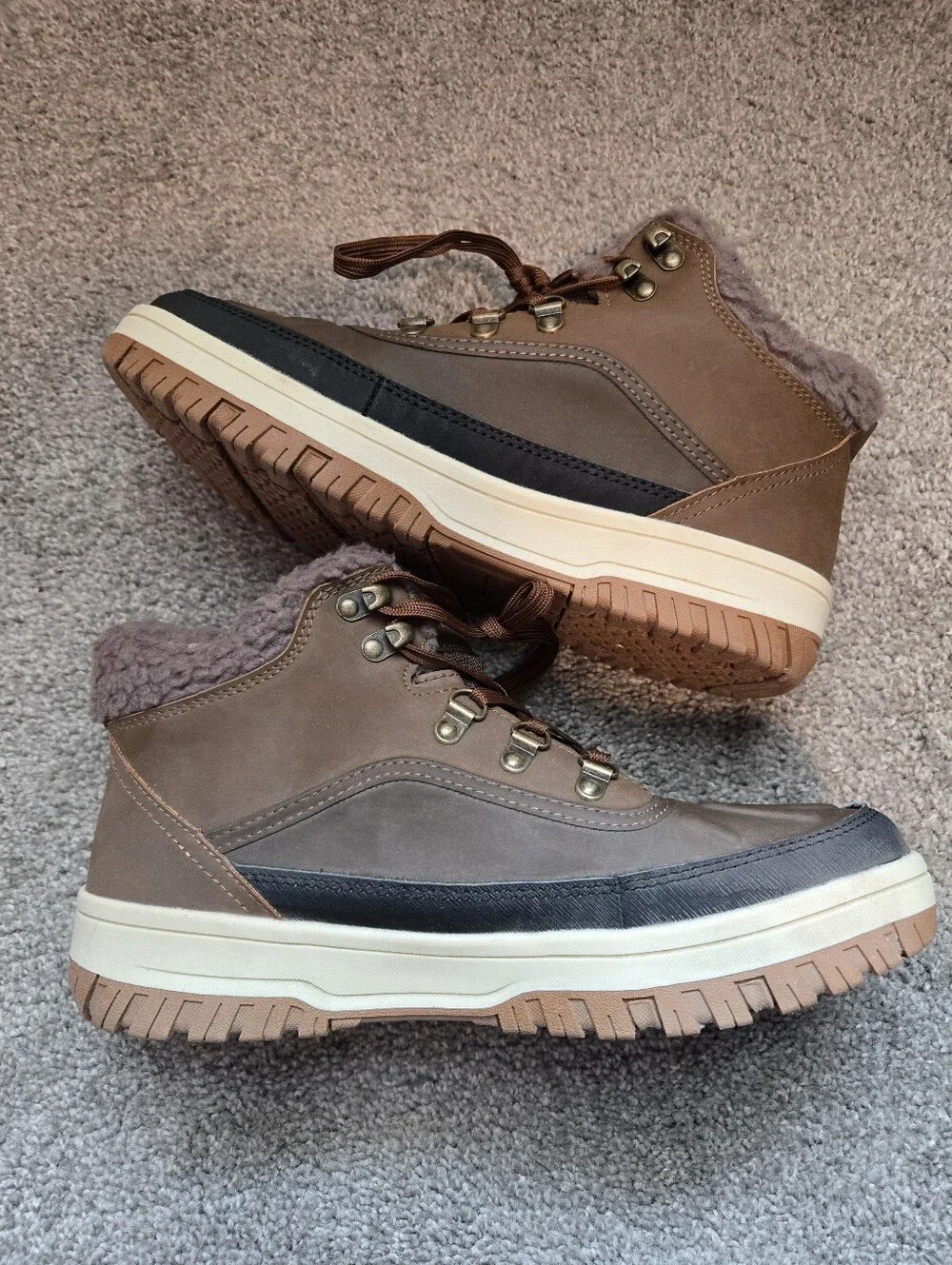 Men's Weatherproof Slope Sneaker Boots - Brown - Size 9